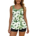 thumbnail image 1 of Tbopshirt Summer Women's Tankini Swimsuits Wide Strap Printing Tankini Bathing Suits Flowy Swim Tank Tops with Boyshorts Tummy Control Beach Bikini Sets, 1 of 9