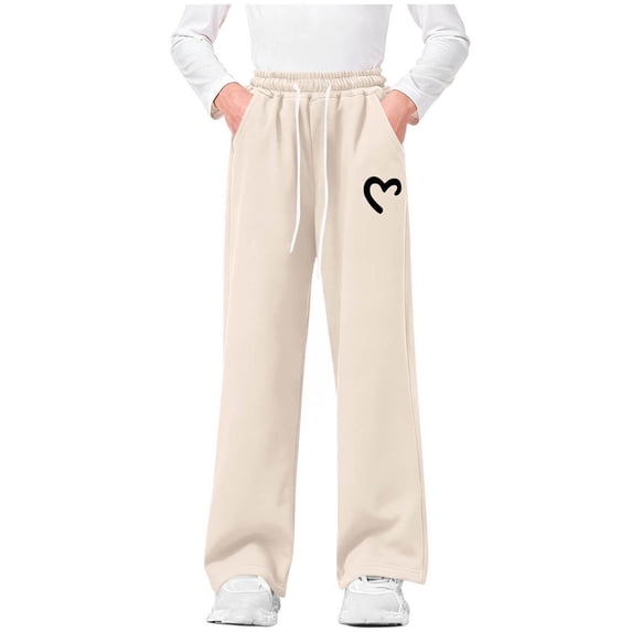Tbopshirt Sweatpants for Girl's Pants Straight Leg Pants with Pockets Jogger Pants