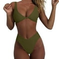 thumbnail image 1 of Tbopshirt Swimsuits for Women,Womens Bathing Suits,Swimsuits for Women 2 Piece Hawaiian Tropical Print Swim Cami Bra and Ruffles Bathing Sets Beachwear,Plus Size Swimsuits, 1 of 9