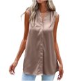 thumbnail image 1 of Tbopshirt Tank tops for Women Clearance,Womens tops,Summer Women Solid Color V-Neck Pocket Sleeveless Casual Tee tops Tank,T-shirt Vest Tee Blouse,Womens Fashion Summer Savings Deals, 1 of 9