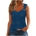 thumbnail image 1 of Tbopshirt Tank tops for Women,Womens tops,Women's Printed Round Neck Casual Printed Sleeveless Suspender top,T-shirt Vest Tee Blouse,Camisoles for Women Plus, 1 of 4