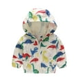 thumbnail image 1 of Tbopshirt Toddler Girls Winter Coats,Hooded Kids Coats Toddler Kids Baby Boys Girls Fashion Cute Flowers Car Pattern Windproof Jacket Hooded Coat, 1 of 4
