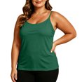 thumbnail image 1 of Tbopshirt Undershirts for Women Plus Size Maternity Shapewear Adjustable Spaghetti Strap Camisole with Built in Padded Bra Adjustable Strap Sleeveless Tank Top, 1 of 5