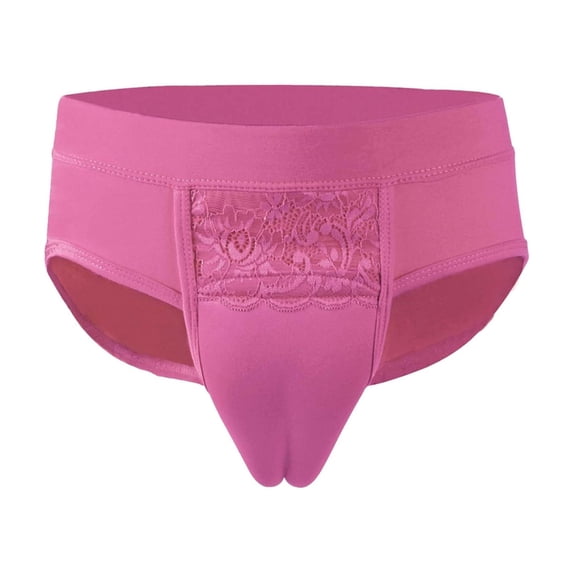 Tbopshirt Underwear for Men Solid Color Hidden Shaping Underwear Suitable for Transgender People,S-XXL