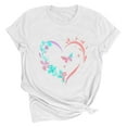 thumbnail image 1 of Tbopshirt Valentine's Day T-Shirts for Women Short Sleeve Graphic Tees, Printing Love Heart Round Neck Plus Size Womens Tops S-XXXL, 1 of 2