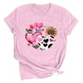 thumbnail image 1 of Tbopshirt Valentine's Day T-Shirts for Women Short Sleeve Graphic Tees, Printing Love Heart Round Neck Plus Size Womens Tops S-XXXL, 1 of 2