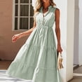thumbnail image 1 of Tbopshirt Wedding Guest Dresses for Women,Fashion Casual Slim Women Casual Sleeveless V-Neck Dress, 1 of 5