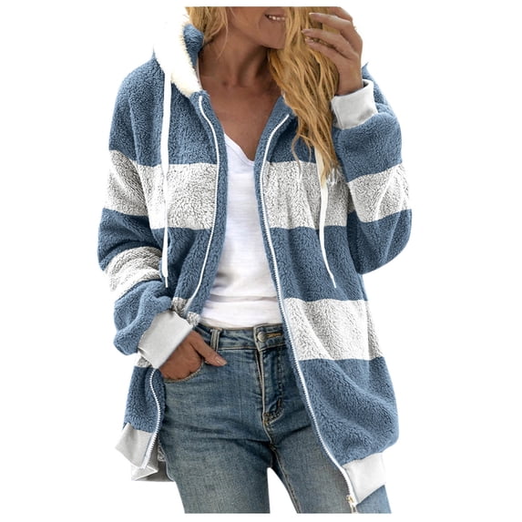 Tbopshirt Winter Coats for Women,Womens Coats,Fashion Women's Zipper V-Neck Pullover Tops Long Sleeve Hooded Blouse Sweatshirt,Zipper Coat Hoodie Jackets