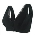 thumbnail image 1 of Tbopshirt Wirefree Bras for Women,Extra-Elastic Women's Front Closure Lace Bra,Ladies Traceless Comfortable No Steel Ring Breathable Gathering Buckle Underwear, 1 of 7