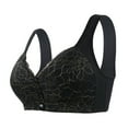 thumbnail image 1 of Tbopshirt Wirefree Bras for Women,Extra-Elastic Women's Front Closure Lace Bra,Ladies Traceless Comfortable No Steel Ring Breathable Gathering Buckle Underwear, 1 of 7