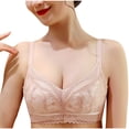 thumbnail image 1 of Tbopshirt Wirefree Bras for Women,Stretch Push-Up Womens Bras,Women's Sexy Lace Small Chest Gathered and Comfortable and Breathable Underwear Without Steel Rings, 1 of 9
