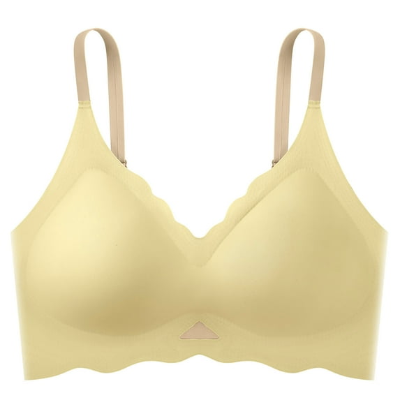 Tbopshirt Wirefree Lace Bras for Women,Women Bras Women's Push-up Non-slip Lace Flower Surface Beautiful Back Seamless Push-up one-piece Bra Without Steel Ring