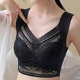 thumbnail image 1 of Tbopshirt Wirefree Lace Sports Bras for Women,Women Bras Gathered Sports Bra Underwear Yoga Hollow Out Bra Cup, 1 of 5
