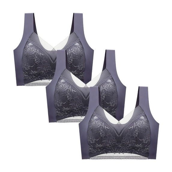 Tbopshirt Wirefree Lace Sports Bras for Women,Women Bras Gathered Sports Bra Underwear Yoga Hollow Out Bra Cup