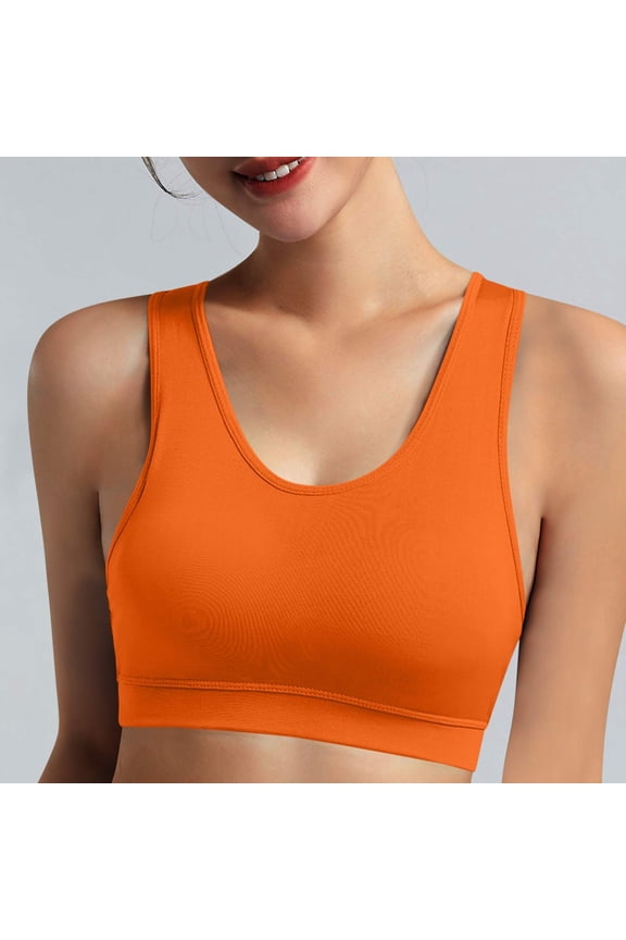 Wirefree Sports Bras for Women,Women Bras Shock-Absorbing Wireless Yoga Running Fitness Shock Absorption Out Beautiful Back