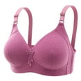 thumbnail image 1 of Tbopshirt Wirefrees Womens Bras Plus Size,Woman's Embroidered Glossy Comfortable Breathable Bra Underwear No Rims,Stretch Push-Up Bra,Fashion Gift, 1 of 1