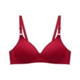 thumbnail image 1 of Tbopshirt Wireless Bras for Women Plus Size,Stretch Push-Up Womens Bras Adjustable Shoulder Straps,Women's Bra Soild Wire Free Underwear Everyday Small Cup Underwear, 1 of 2
