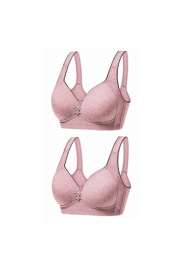 Wireless Bras for Women Plus Size,Stretch Push-Up Womens Bras,Woman's Color Comfortable Hollow Out Perspective Bra Underwear No Rims