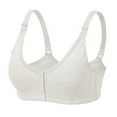 thumbnail image 1 of Tbopshirt Wireless Bras for Women Plus Size,Stretch Push-Up Front Closure Lace Bra,Ladies Traceless Comfortable No Steel Ring Breathable Gathering Bra Woman Underwear, 1 of 3