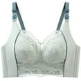 thumbnail image 1 of Tbopshirt Wireless Bras for Women Plus Size,Stretch Push-Up Womens Bras,Women's Fashion Lace Strapless Underwear Gathered and Dropped Women's Bra Shows Slim Style, 1 of 2