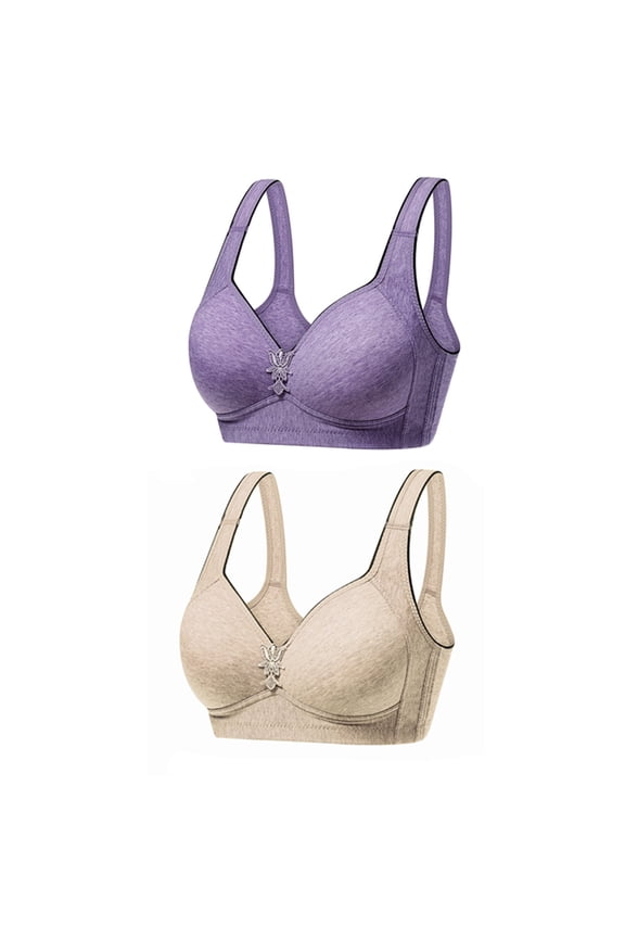Wireless Bras for Women Plus Size,Stretch Push-Up Womens Bras,Woman's Color Comfortable Hollow Out Perspective Bra Underwear No Rims