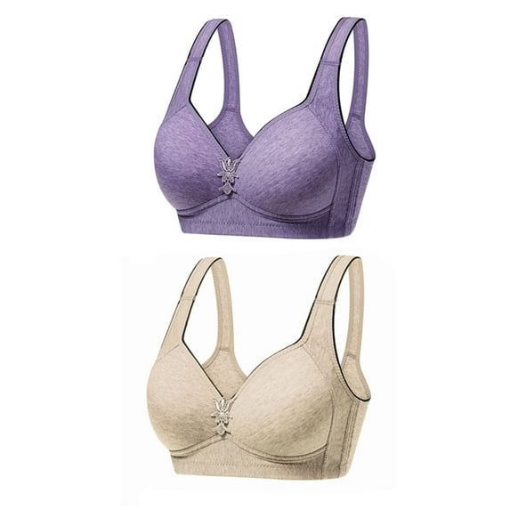 Tbopshirt Wireless Bras for Women Plus Size,Stretch Push-Up Womens Bras,Woman's Color Comfortable Hollow Out Perspective Bra Underwear No Rims