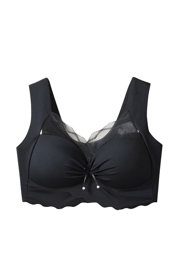 Womens Bras,Push up Bras,Embroidered Glossy Comfortable Breathable Bra Underwear No Rims,Women's Full Figure T-Shirt Bras