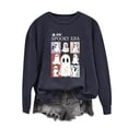 thumbnail image 1 of Tbopshirt Womens Hoodless Sweatshirts Halloween,Sweatshirts for Women Plus Size,Fall Winter Glasses Girl Print Casual Sports Round-Neck Tracksuits Long Sleeve,Hoodies Sweatshirts Pullover, 1 of 5
