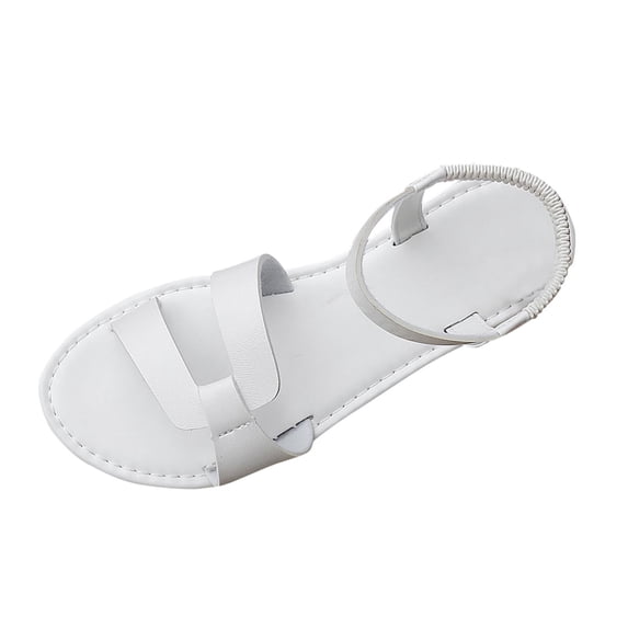 Tbopshirt Womens Sandals Summer Open Toe Trendy Comfortable Flat Sandals Beach Vacation