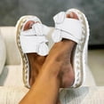 thumbnail image 1 of Tbopshirt Womens Sandals,Support Comfortable Walking Sandals Women's Shoes Fashion Solid Color Minimalistic Weave Straw Weaving Thick Bottom Sandals Slippers Flip Flop, 1 of 5
