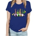 thumbnail image 1 of Tbopshirt Womens Tops,Mardi Gras Clothing, Fashion Crewneck Printed Short Sleeve T-shirt Casual Loose Shirt Tops,Tops for Women's, 1 of 4