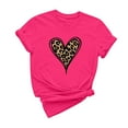 thumbnail image 1 of Tbopshirt Womens Tops,Valentine's Day T-Shirts for Women Graphic,Plus Size Tops,Women Valentines Day Heart Printed Short Sleeve T-Shirt Novelty Graphic Tops Casual Round Neck S-XXXL, 1 of 5