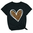 thumbnail image 1 of Tbopshirt Womens Tops,Valentine's Day T-Shirts for Women Graphic Tees,Plus Size Tops,Valentines Day Print Round Neck Short Sleeve T-Shirt Novelty Love Heart Graphic Tops S-XXXL, 1 of 3