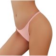 thumbnail image 1 of Tbopshirt Womens Underwear Thongs for Women Cotton Underwear Fashion Women's Ventilate Underpants Solid Soft Regular Comfortable Briefs, 1 of 5
