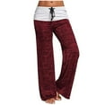 thumbnail image 1 of Tbopshirt Yoga Pants for Womens Pants Plus Size,Women's Patchwork Yoga Quick-drying Sports Pants Outdoor Casual Wide-leg Pants,Tummy Control Leggings for Women, 1 of 4