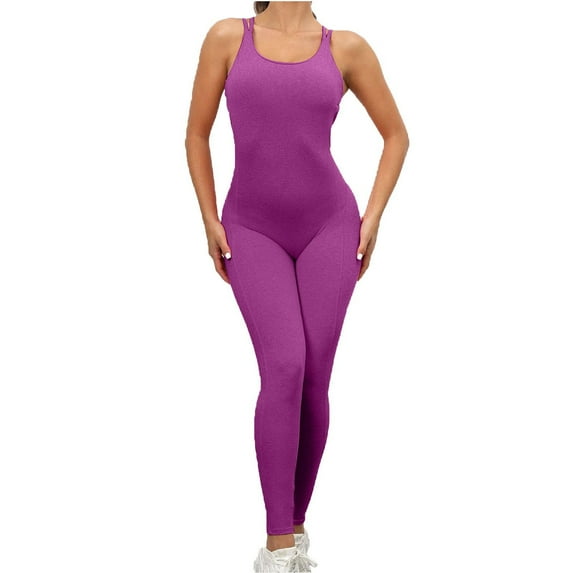 Tbopshirt Yoga Pants for Womens Pants Plus Size,Women's one-piece Sport Yoga Jumpsuit Running Fitness Workout Tight Pants,Tummy Control Leggings for Women