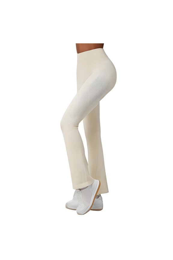Yoga Pants for Women Flare Legs,Solid Color Casual Wide Leg Pants Lift Hip High Waist Flared Fitness Sports Yoga Leggings,S-L