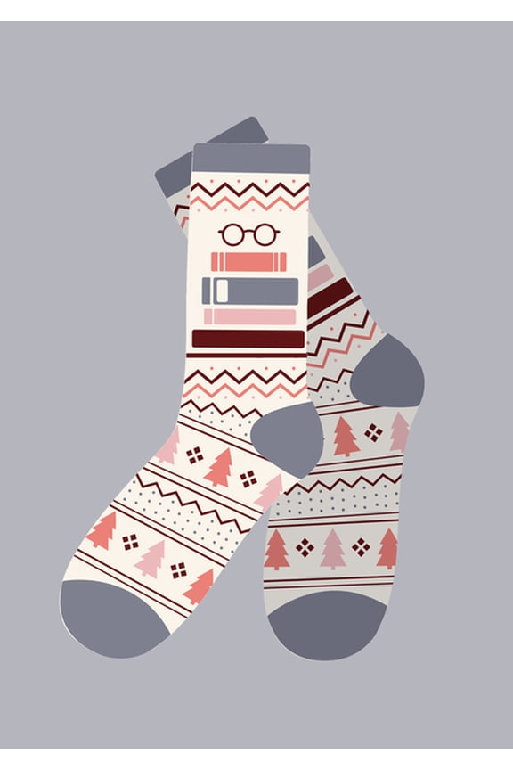 Tbr Book Stack Cozy Socks - Small (Other)