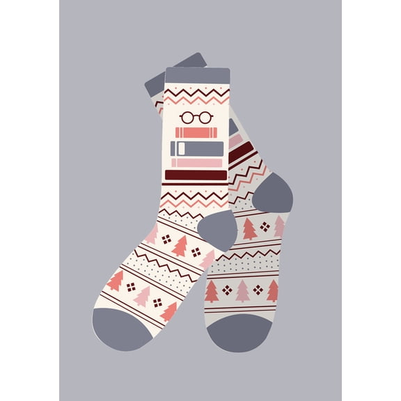 Tbr Book Stack Cozy Socks - Small (Other)