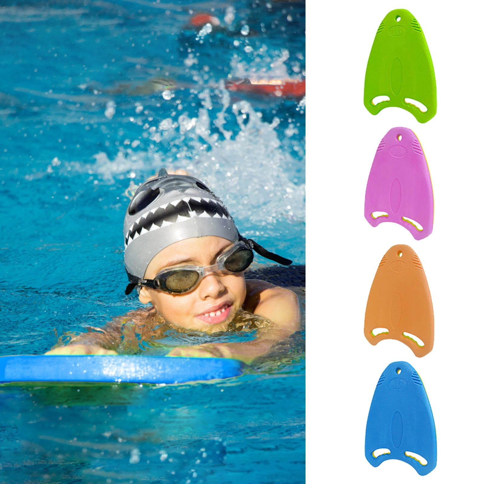 Tbslaqlo BASIC Safty Swimming Kickboard U Design Swim Training Aid Kick