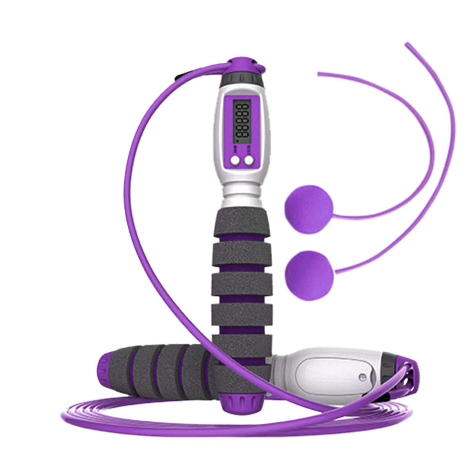 Tbslaqlo With Digital Counter Weighted Ropeless Handle Jumping Ropes