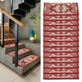 thumbnail image 1 of Tbvechi Washable Rectangular Stair Treads, Polyester, Red, 65 cm x 26 cm, 13 Count, 1 of 11