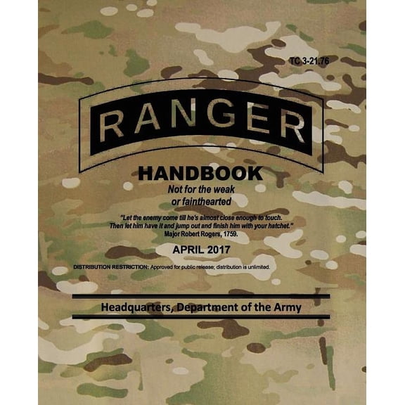 Tc 3-21.76 Ranger Handbook: April 2017 (Paperback)