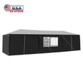 thumbnail image 1 of Tcbosik 10x30ft Canopy, Portable Canopy Tent with 8 Removable Sidewalls for Outdoor Events, Party, Wedding, Birthday, Graduation, Black, 1 of 12