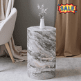 thumbnail image 1 of Tcbosik 12 inch Round Side Table, Modern End Table, Night Stand for Small Space, Living Room, Bedroom, Gray, 1 of 7