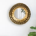 thumbnail image 1 of Tcbosik 16” Round Wall Mirror with Lavish Gold Metal Frame, Mid-Century Modern Accent Mirror, Wall Art, for Living Room, Kitchen, Office, Hallway, 1 of 8