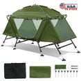 thumbnail image 1 of Tcbosik Tent Cot, 2-in-1 Multifunctional Folding Camping Cot, Elevated Tent with Carrying Bag for Outdoor Hiking, Fishing, Picnic, Travel, Green, 1 of 15