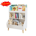 thumbnail image 1 of Tcbosik 3-Tier Small Bookcase, Modern Bookshelf with Open Shelves, Multifunctional Storage Organizer, Display Rack for Home, Easy Assembly, White, 1 of 8
