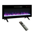 Tcbosik 36 inch Electric Fireplace, Wall Mounted and Recessed Fireplace