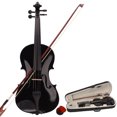 thumbnail image 1 of Tcbosik 4/4 Violin Acoustic Kit, Maple Wood Fiddle Set with Case Bow and Rosin, Black, 1 of 9